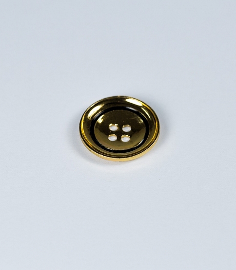 4 Hole Brass Brace Button Size 30L x10 - Click Image to Close